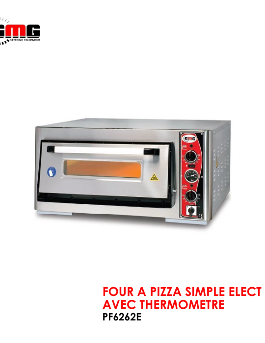 FOUR A PIZZA SIMPLE ELECT AVEC THERMOMETRE PF6262E