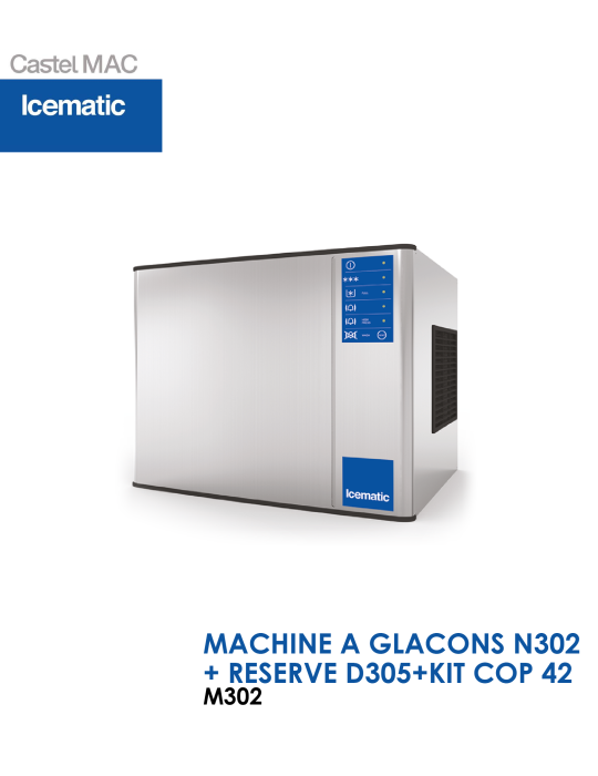 MACHINE A GLACONS N302 + RESERVE D305+KIT COP 42 M302